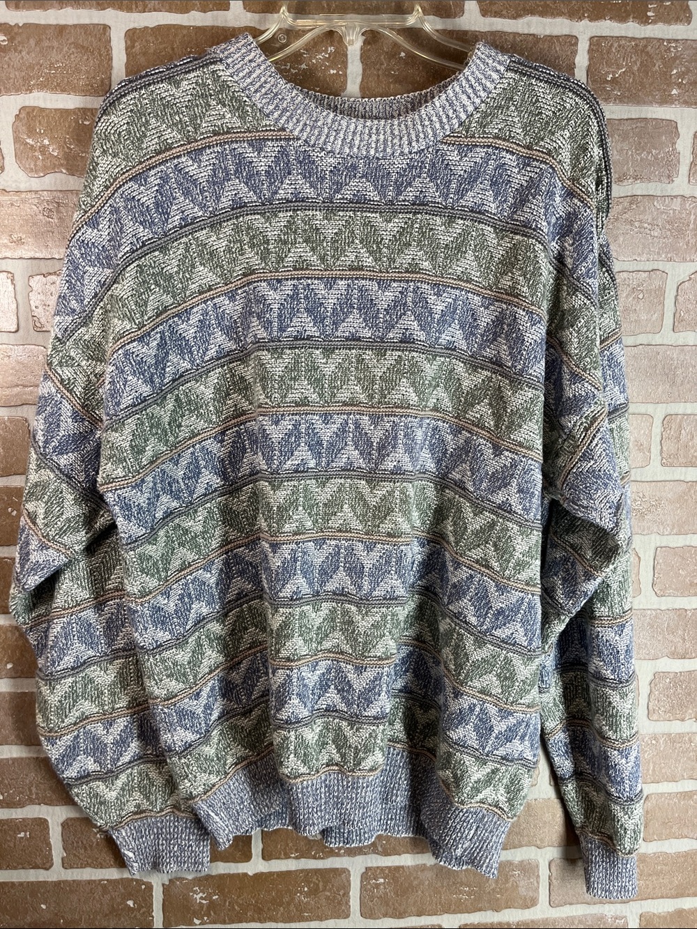 Van Heusen Vintage Cotton Sweater mens made in USA XL